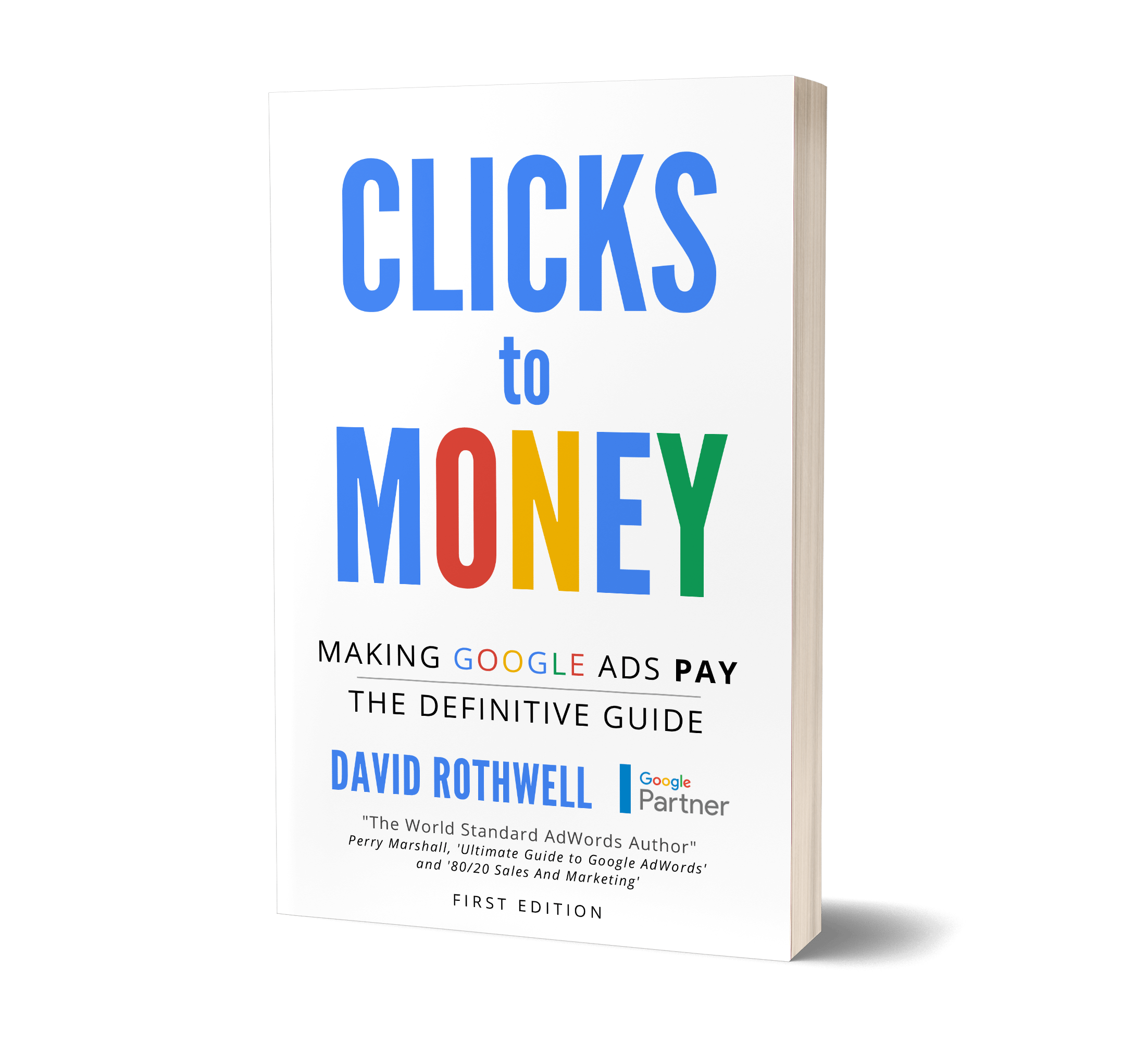Clicks to Money Book Mockup (No Background)