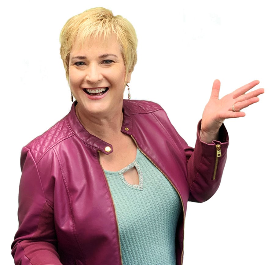 Headshot of Michelle Calloway- woman with blonde hair wearing purple jacket with a teal blouse Headshot of Michelle Calloway- woman with blonde hair wearing purple jacket with a teal blouse